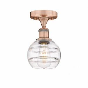 Rochester - 1 Light Semi-Flush Mount In Industrial Style-8 Inches Tall and 5.88 Inches Wide - 1 of 1