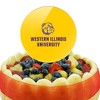 Western Illinois Secondary Logo  Acrylic Cake Topper Party Decoration for Wedding Anniversary Birthday Graduation - 4 of 4