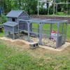 Aivituvin 134.5" Extra Large Chicken Coop with Run for 8-10 Chickens-AIR46 - 2 of 4