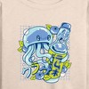 Women's - Instant Message - Jellyfish Ramune Lightweight French Terry Wide Neck Long Sleeve Shirt - 2 of 4