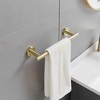 BWE 3-Piece Bath Hardware Set with Towel Hook and Toilet Paper Holder and Towel Bar Wall Mount - 2 of 4