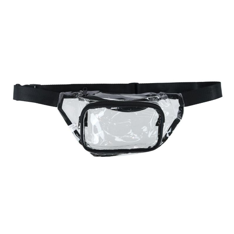 CTM Unisex Clear Fanny Waist Pack, 1 of 4