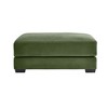 PAGED Corduroy Fabric Wooden Ottoman, Modern Sectional Sofa Footstool Module with Sponge Seat Cushion, Vanity Chair for Living Room, Bedroom - 2 of 4