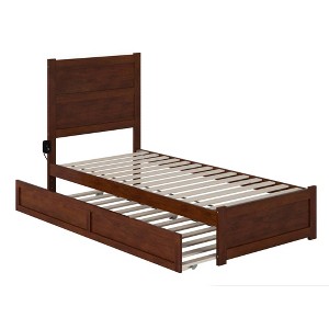 Noho Bed with Footboard and Twin Extra Long Trundle - AFI - 1 of 4