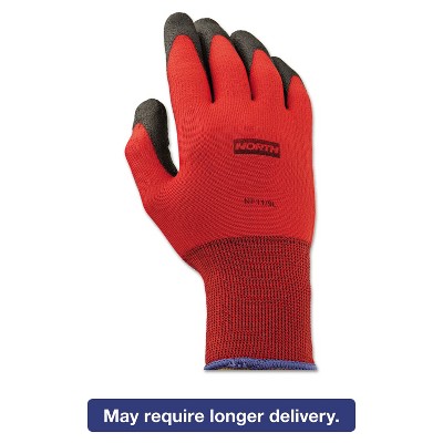 North Safety NorthFlex Red Foamed PVC Gloves Red/Black Size 9L 12 Pairs NF119L