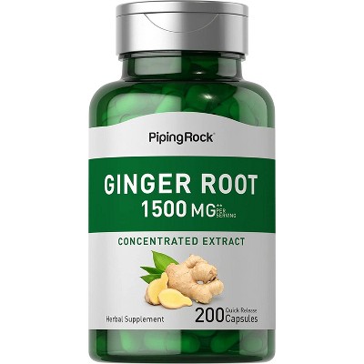 Piping Rock Ginger Root 1500mg | 200 Capsules : Target