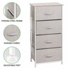 mDesign Vertical Dresser Storage Tower with 4 Drawers - image 4 of 4
