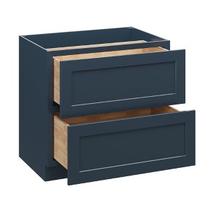 CASAINC 36 in. W x 34.5 in. H x 24 in. D 2-Drawer Base Kitchen Cabinet – Soft-Close, Plywood Frame - Ready to Assemble - 1 of 4