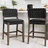 Nathan James Set of 2 Cohen Faux Leather Counter Height Barstool - image 2 of 4