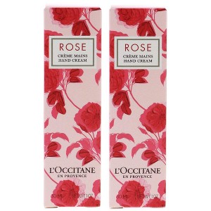 L'Occitane Rose Hand Cream, Luxuriously Nourishing, Delicate Rose Aroma, Hydrating & Soothing Pack of 2, 1 oz - 1 of 4