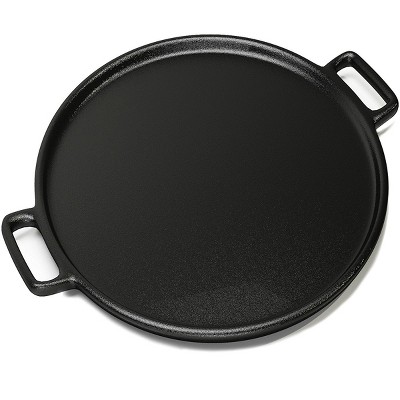 Hastings Home Cast Iron Pizza Pan With Handles - 14"