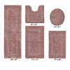 Lux Premium 100% Cotton Tufted Solid Reversible 5 PC Bath Rug Set – Ultra-Soft, Water-Absorbent, Durable, Machine Washable Bathroom Rug - 2 of 4