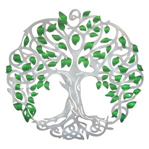 Unique Bargains Nature-Inspired Metal Durable Intricate Design Tree Leaf Wall Sculptures - 1 of 4