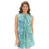 Collections Etc Sleeveless Paisley Printed Tank Top - 2 of 4