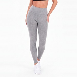 Menina Step Women's High Waist Yoga Leggings Gray S : Target