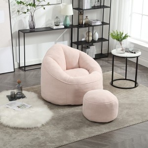 NicBex Bean Bag Chair,Beanbag Chair with Footrest,Adult Lounge Sofa with Padded Foam Padding,Comfy Chair for Living Room Bedroom - 1 of 4