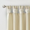 Faux Silk Bead Trim Luxurious Window Valance, DIY Twist Tab Top with Extra Lining Multi-Color Valance for All Decor Styles - 3 of 4