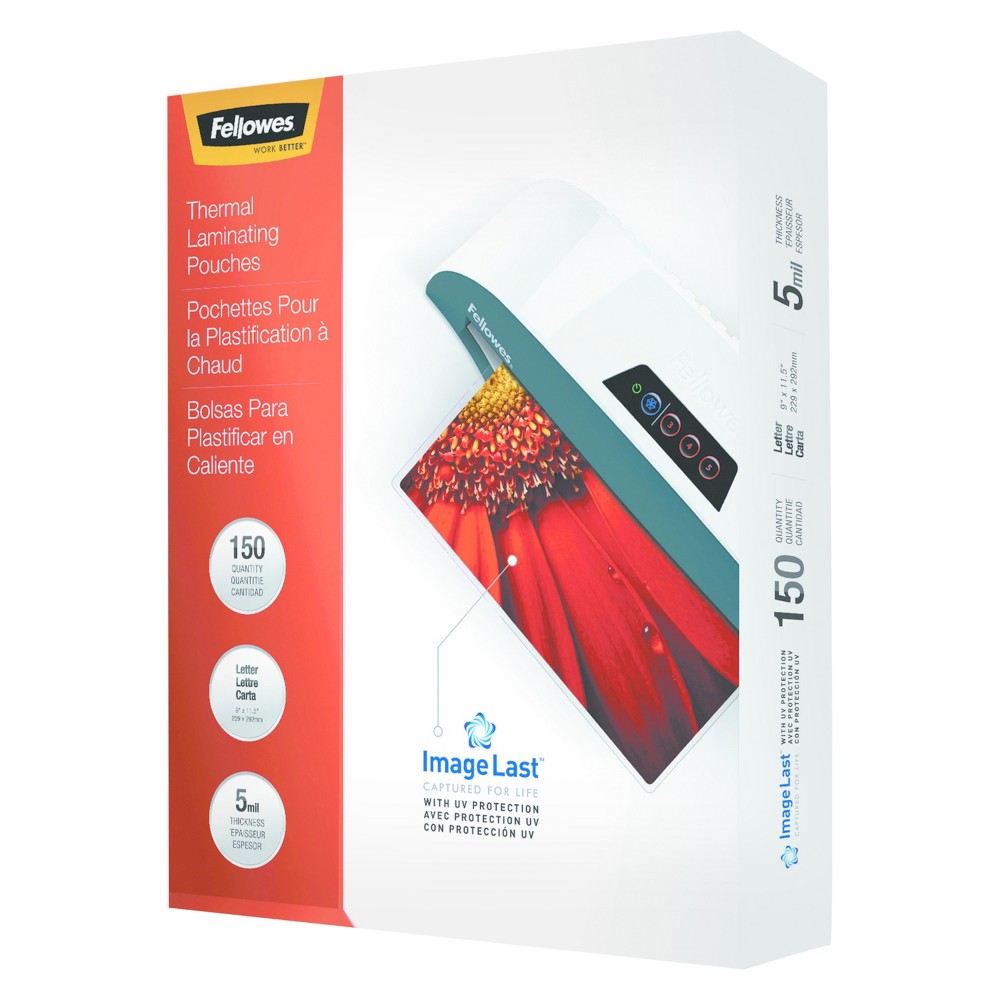 Fellowes ImageLast Laminating Pouches with UV Protection, 5mil, 11 1/2 x 9, 150/Pack