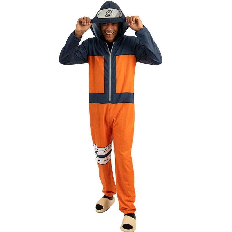 Naruto Shippuden Adult Cosplay Union Suit, 1 of 6