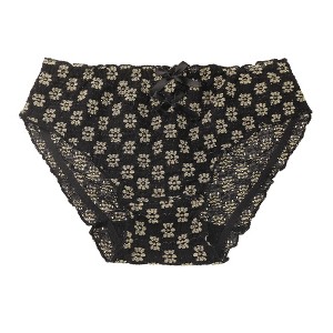 Agnes Orinda Women's Cute Floral Lace Brief Stretchy Cheeky Underwear - 1 of 4