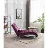 Leisure Concubine Sofa with Solid Acrylic Legs for Living Room or Bedroom - 2 of 4