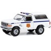 1996 Ford Bronco XL White "FBI Police" "Hot Pursuit" Special Edition 1/64 Diecast Model Car by Greenlight - 2 of 3