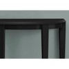 36" 2 Tier Half Moon Shape Console Table Black - EveryRoom: Elegant Demilune Design, Laminated Surface - 2 of 4