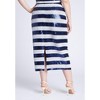 ELOQUII Women's Plus Size Sequin Striped Midi Skirt - 4 of 4