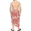LA LEELA Men's Beach Summer Long Cover Up Vacation Lava Lava Sarong Hawaiian Beachwear Sarongs Samoan Swimwear for Men One Size Red, Turtle - 2 of 4