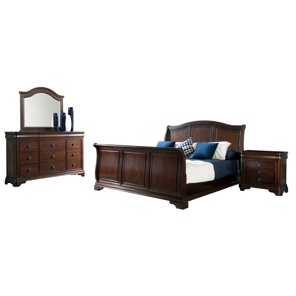 Photos - Bedroom Set 4pc Queen Conley Sleigh  Red - Picket House Furnishings