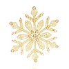 SEVOBAL Tree Ornaments 4-Piece Set Golden Beaded Tree Topper, Elegant Christmas Tree Finial with Dazzling Snowflake Details, Gold, 8"*3"*12" - 4 of 4