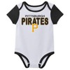 MLB Pittsburgh Pirates Infant Boys' 3pk White Bodysuit - 2 of 4