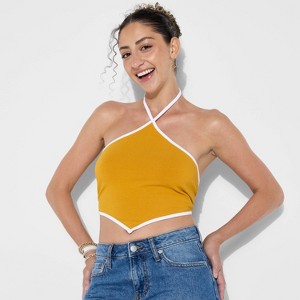 Women's Game Day Football Charm Halter Top - Wild Fable™ - 1 of 3