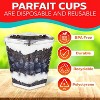 Plastic Dessert Cup with lids+Spoon,Pack of 200 Colour:Clear - 4 of 4