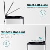 GustoWave Trash Can, Slim Rectangular Step-On Stainless Steel Garbage Can for Kitchen Dining Room - 4 of 4