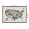Amanti Art Slate US Map by Sue Schlabach Canvas Wall Art Print Framed 23 x 16-in. - 4 of 4