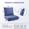 Gymojoy 24x24x6" Outdoor Cushion Patio Chair Furniture Cushion 28D High Density Sponge Cushion with Removable Cover Cushion Replacement - 2 of 4