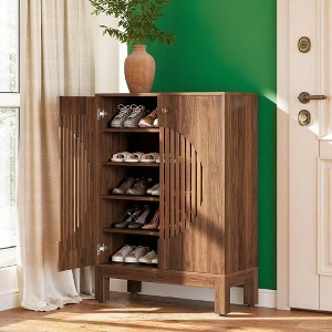 KTMBDW 5-Tier Shoe Cabinet with Doors for Up to 20 Pairs,Shoe Storage Cabinet with Adjustable Shelves,Freestanding Shoe Organizer Cabinet for Entryway - 1 of 4