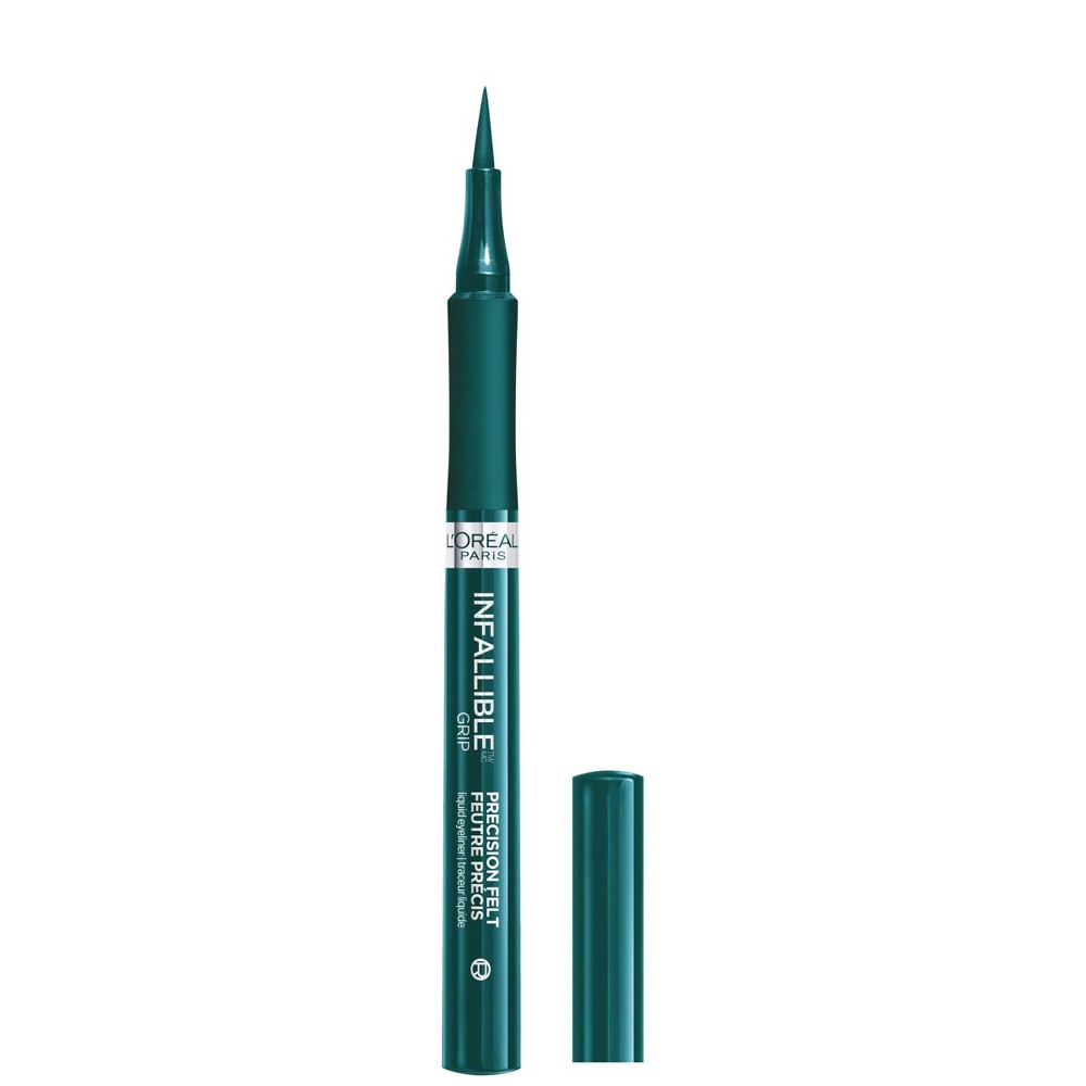 Photos - Eye / Eyebrow Pencil LOreal L'Oreal Paris Infallible Grip Precision Felt Tip Waterproof Eyeliner - 620 Green - 0.034 fl oz 