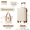 20" Carry On Luggage Set with Spinner Wheels, Lightweight Hardshell ABS Suitcase, Expandable Duffel & Toiletry Bag - ModernLuxe - 2 of 4