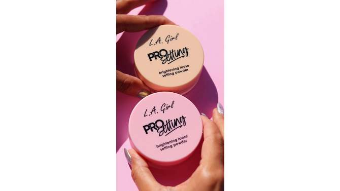 L.A. Girl Pro Pink Loose Brightening &#38; Setting Powder - 0.176oz, 2 of 6, play video