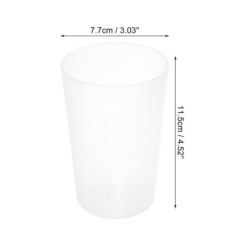 Unique Bargains Bathroom Toothbrush Tumblers PP Cup for Bathroom 4.92''x3.03'' 2pcs, 4 of 7