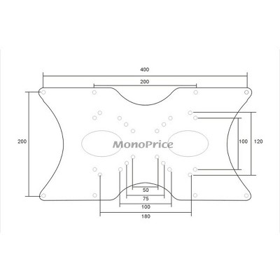 201f Adapter Bracket Convert Vesa 200x200mm To Vesa 400x400mm And...