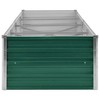 vidaXL Raised Bed Galvanised Steel 320 x 80 x 45 cm Green Flower Pot - 4 of 4