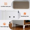 Cat Litter Box Enclosure, Large Hidden Cat Litter Box Enclosure Furniture W/2 Storage Shelves & 1 Door, Wooden Side Table Cat House Litter Box Cabinet - 3 of 4