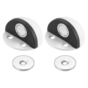 Unique Bargains Self-Adhesive No Drilling Door Stops for Home Office Keep Door Open 2 Pcs - 1 of 4
