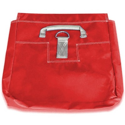 Moose Supply Vinyl Sand Bag Cover Extra Durable Strong PVC to Anchor Inflatables, Tents and More, 21"x21" 50 Pound Capacity, Red 10 Pack