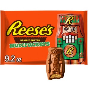 Reese's Christmas Chocolate Peanut Butter Crème Nutcrackers Holiday Candy - 9.2oz - 1 of 4