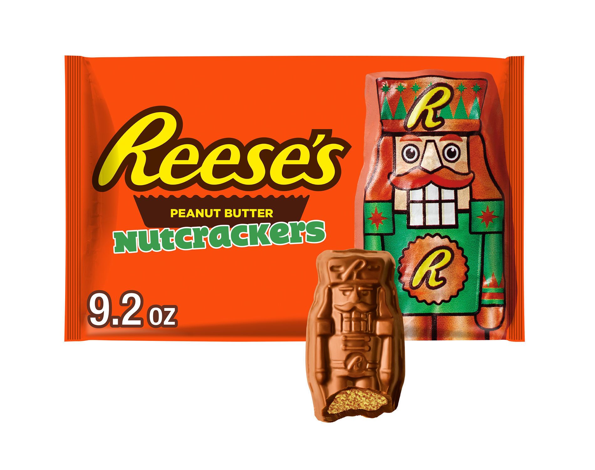 Reese's Christmas Chocolate Peanut Butter Crème Nutcrackers Holiday Candy - 9.2oz