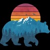 Men's Design By Humans Bear Peaks By gloopz T-Shirt - image 2 of 2